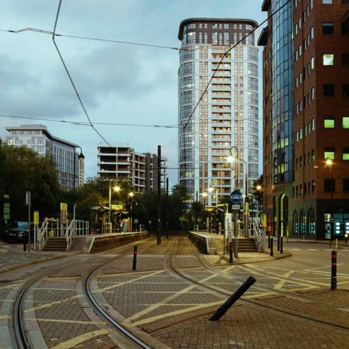 Tram Station during SunsetKodak Gold 200